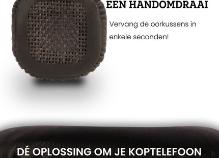 Oorkussens Geschikt Voor Marshall Major I/II (1/2) - Zwart 123accessoire.nl
