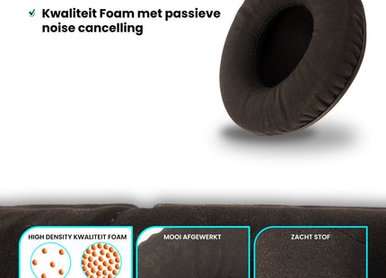 Oorkussens Geschikt Voor Sennheiser Urbanite XL (Over-Ear) - Zwart 123accessoire.nl