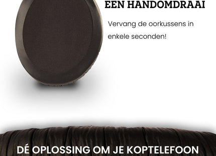 Oorkussens Met Hoofdband Set Geschikt Voor Sennheiser HD280/HD280 Pro/HD281/HMD280/HMD281 - Zwart 123accessoire.nl