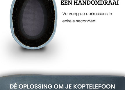 Oorkussens Geschikt Voor Sony WH-H900N & MDR-100ABN - Lichtblauw 123accessoire.nl
