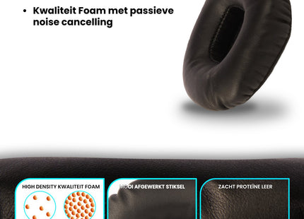 Oorkussens Geschikt Voor Marshall Major I/II (1/2) - Zwart 123accessoire.nl