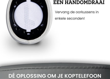 Oorkussens Geschikt Voor JBL Live 500BT Koptelefoon - Grijs 123accessoire.nl