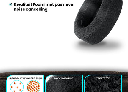 Oorkussens Geschikt voor JBL Live 650BTNC Koptelefoon - Zwart 123accessoire.nl