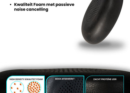 Oorkussens Geschikt Voor Jabra Elite 45h & Evolve2 65 UC - Zwart 123accessoire.nl