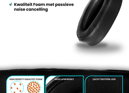 Oorkussens Geschikt Voor Sony WH-H900N & MDR-100ABN - Zwart 123accessoire.nl