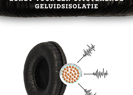 Oorkussens Geschikt Voor Sennheiser PX200 / PX80 / PC36 / PX100 / PMX100 / PMX200 / PXC300 / PXC250 - Zwart 123accessoire.nl