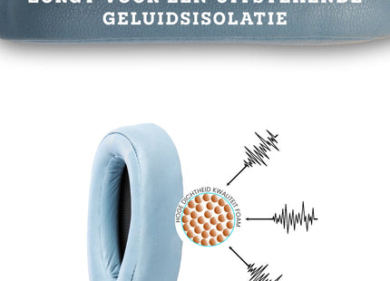 Oorkussens Geschikt Voor Sony WH-H900N & MDR-100ABN - Lichtblauw 123accessoire.nl
