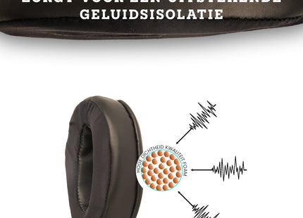 Oorkussens Geschikt Voor Sennheiser HD 4.40BT, HD 4.50BT, HD 350, HD 400S & 458BT - Zwart 123accessoire.nl