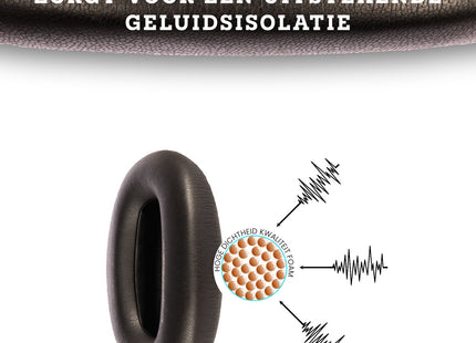 Oorkussens Geschikt Voor Edifier W820BT - Zwart 123accessoire.nl