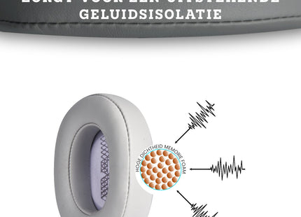 Oorkussens Geschikt Voor JBL Live 500BT Koptelefoon - Grijs 123accessoire.nl