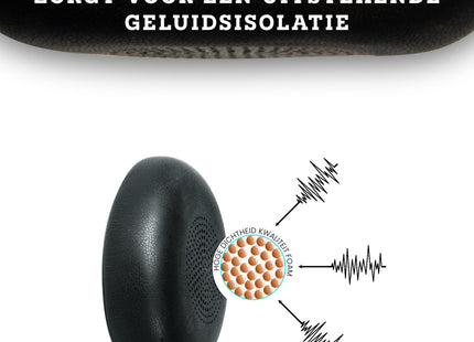 Oorkussens Geschikt Voor Jabra Elite 45h & Evolve2 65 UC - Zwart 123accessoire.nl