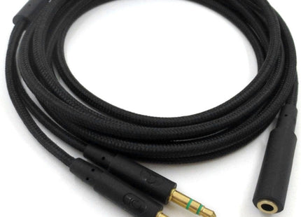 2 in 1 Audio Kabel 1.2 Meter Geschikt voor o.a. HyperX Cloud 2, Alpha, Core, Flight