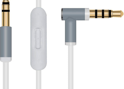 Audio Kabel 1.5 Meter Geschikt voor Beats Solo Studio Mixr - Met Microfoon - Wit