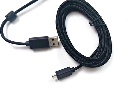 Audio Kabel 2 Meter Geschikt voor Logitech G933 & G633 Gaming Headset - Met Magnetische Ring - Zwart
