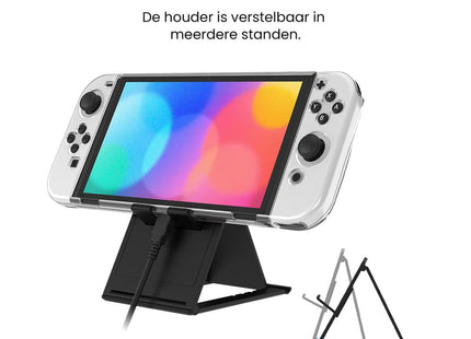 Complete Set Geschikt voor Nintendo Switch OLED - Zwart