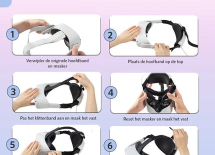 Elite Strap Met VR Cover En Accu Geschikt voor Oculus Quest 2