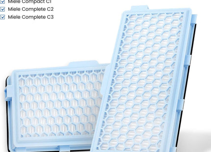 HEPA Filter Set 2 Stuks Geschikt voor Miele Classic Compact C1 Complete C2 & C3