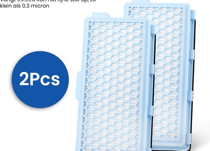 HEPA Filter Set 2 Stuks Geschikt voor Miele Classic Compact C1 Complete C2 & C3