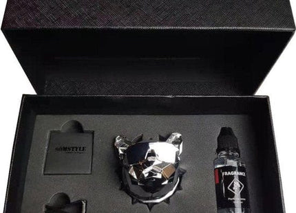Luxe Autoparfum - Zoete Geur Auto - Luchtverfrisser - Bulldog Zilver