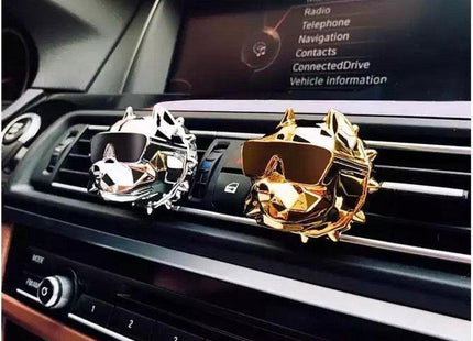 Luxe Autoparfum - Zoete Geur Auto - Luchtverfrisser - Bulldog Zilver