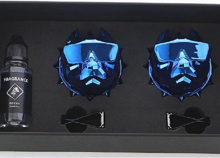 Luxe Autoparfum - Zoete Geur Auto - Luchtverfrisser - Dubbele Bulldog Blauw