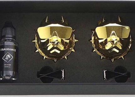 Luxe Autoparfum - Zoete Geur Auto - Luchtverfrisser - Dubbele Bulldog Goud