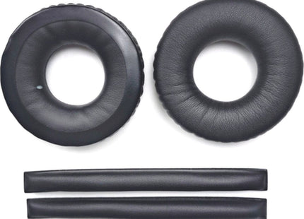 Oorkussens Met Hoofdband Set Geschikt Voor Sennheiser HD25, HD25-1 II, PC150, PC151, PC155 - Zwart
