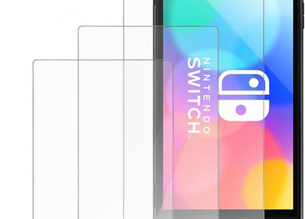 Screenprotector Set Geschikt Voor Nintendo Switch OLED Model (2021) - Tempered Glass