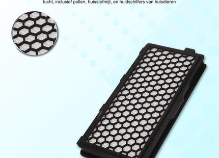 Somstyle 2x Actieve HEPA Filter Geschikt voor Miele Classic Compact C1 Complete C2 & C3