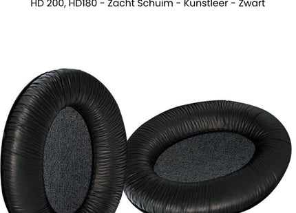 Oorkussens met Hoofdband Geschikt Voor Sennheiser HD 206, HD 201, HD 201S, HD 200 & HD180 - Zwart 123accessoire.nl