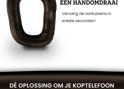 Oorkussens Met Hoofdband Set Geschikt Voor Logitech G35/G230/G332/G430/G432/F430/F450/G930 Headset - Zwart 123accessoire.nl