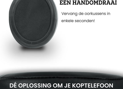 Oorkussens Geschikt Voor Sennheiser HD350BT & HD458BT - Zwart 123accessoire.nl