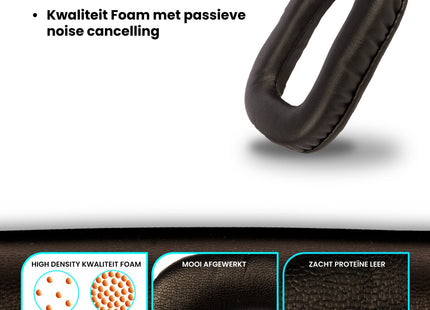 Oorkussens Met Hoofdband Set Geschikt Voor Logitech G35/G230/G332/G430/G432/F430/F450/G930 Headset - Zwart 123accessoire.nl