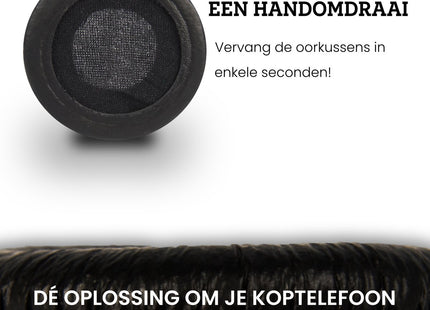 Oorkussens Geschikt Voor Sennheiser PX200 / PX80 / PC36 / PX100 / PMX100 / PMX200 / PXC300 / PXC250 - Zwart 123accessoire.nl