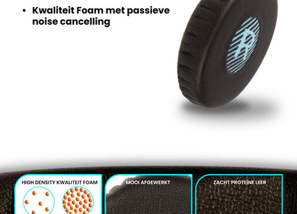 Oorkussens Geschikt Voor Bose SoundLink SoundTrue On-Ear OE2 & OE2i - Zwart 123accessoire.nl