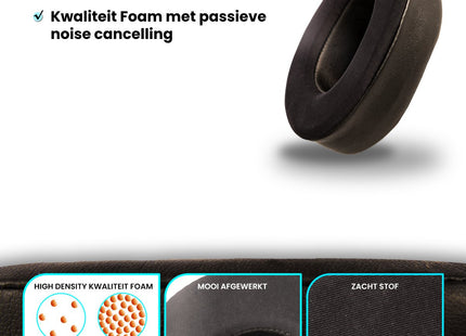 Oorkussens Geschikt voor Steelseries Arctis 1, 3, 5, 7, 7P, 7X, 9 & 9X Pro (Wireless) Headset - Gel - Zwart 123accessoire.nl