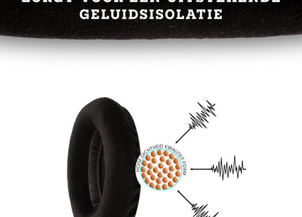 Oorkussens Geschikt Voor Sennheiser HD650, HD600, HD545 & HD580 - Zwart 123accessoire.nl