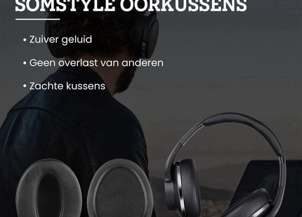 Oorkussens Geschikt Voor Sennheiser HD 4.40BT & HD 4.50BT (NC) - Zwart 123accessoire.nl