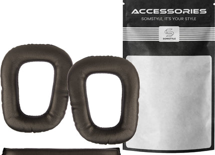 Oorkussens Met Hoofdband Set Geschikt Voor Logitech G35/G230/G332/G430/G432/F430/F450/G930 Headset - Zwart 123accessoire.nl