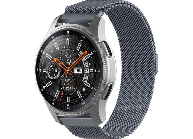 20 mm Bandje -  Milanees - Grijs