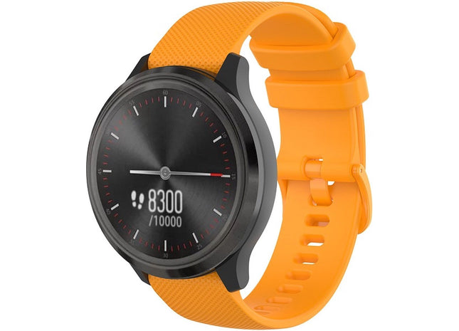 20 mm Bandje -  Siliconen - Oranje