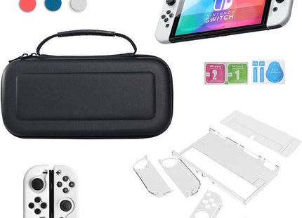 7-in-1 Set Geschikt voor Nintendo Switch OLED - Case voor Joy-Con's