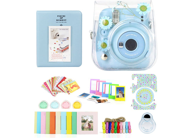 Accessoire Set voor Geschikt voor Fujifilm Instax Mini 11 - Daisy Blauw