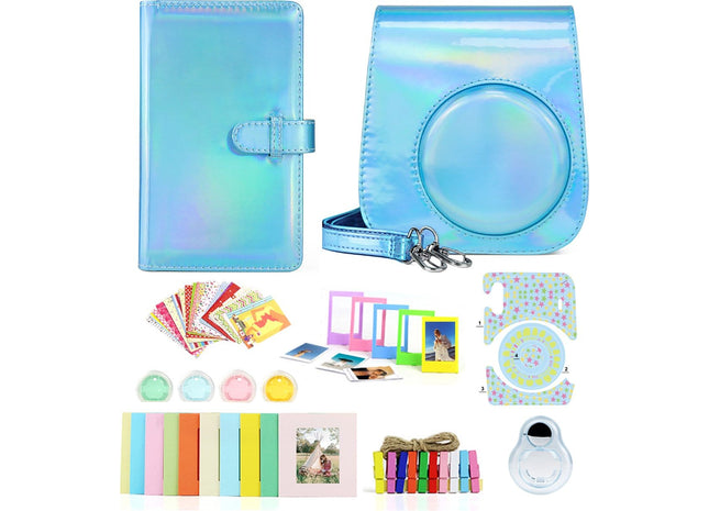 Accessoire Set voor Geschikt voor Fujifilm Instax Mini 11 - Regenboog Blauw
