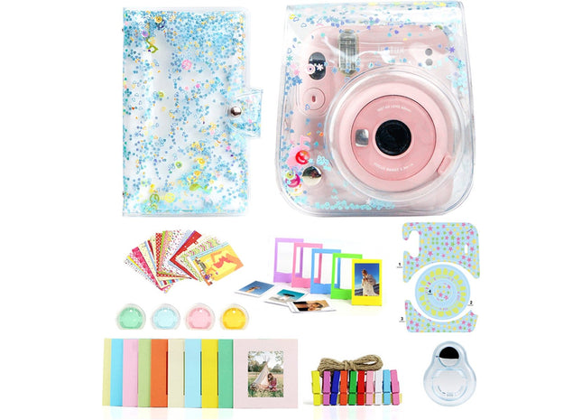 Accessoire Set voor Geschikt voor Fujifilm Instax Mini 11 - Zand Blauw