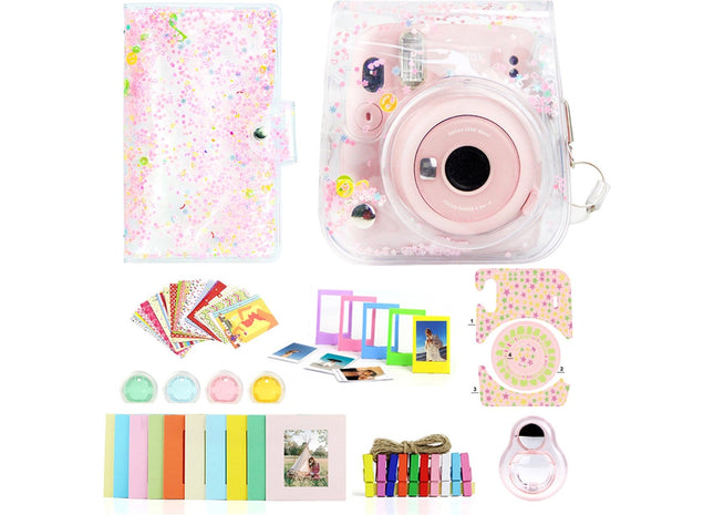 Accessoire Set voor Geschikt voor Fujifilm Instax Mini 11 - Zand Roze