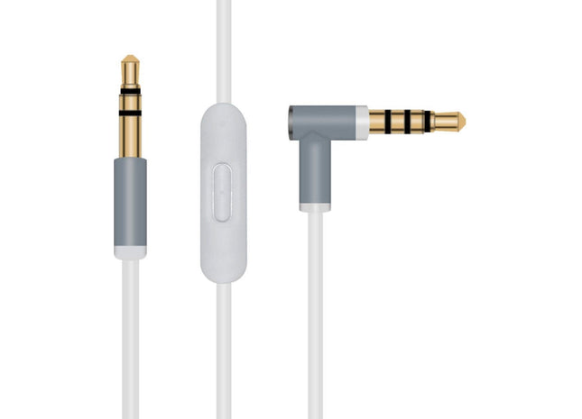 Audio Kabel 1.5 Meter Geschikt voor Beats Solo Studio Mixr - Met Microfoon - Wit
