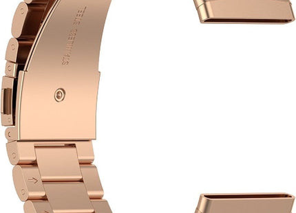 Bandje geschikt voor Fitbit Versa 3 - Metalen - Rose Gold