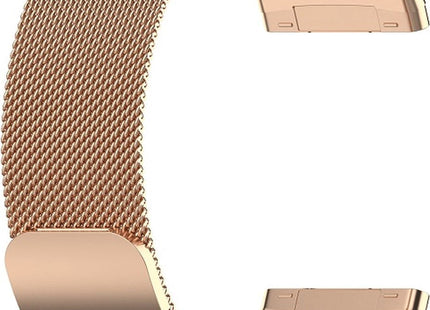 Bandje geschikt voor Fitbit Versa 3 - Milanees - Rose Gold