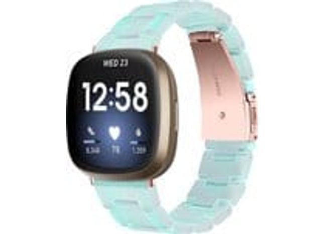 bandje geschikt voor Fitbit Versa 3 - Resin - Lichtblauw